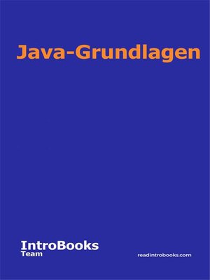 cover image of Java-Grundlagen